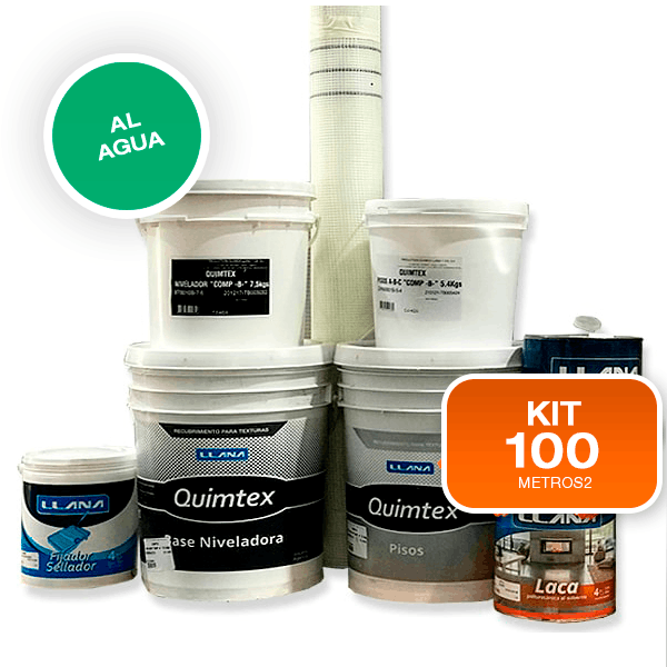 KIT QUIMTEX PISOS x 100 mts2 laca al agua