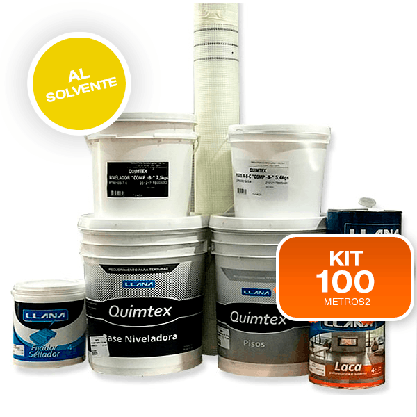 KIT QUIMTEX PISOS x 100 mts2 laca al solvente
