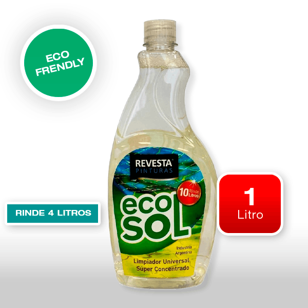 LIMPIADOR REVESTA ECOSOL X 1 LITRO (ECOSOL01)